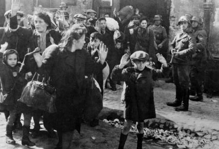 Jewish boy surrendering 1943