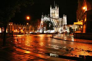Bath at night.