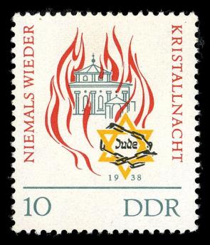 A commemorative stamp issued by the East German government in 1963.