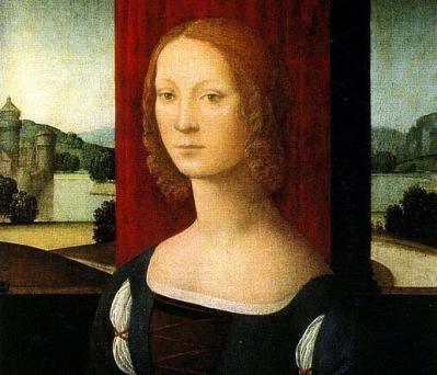 Branch Events... Portrait of Caterina Sforza, by Lorenzo di Credi