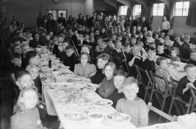 Dutch Children at Warmsworth Camp, Near Doncaster, Yorkshire, England, UK, 1945. Ministry of Information Photo Division Photographer