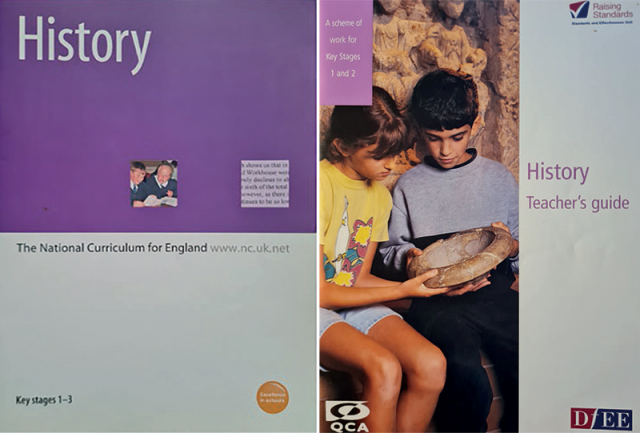 The History National Curriculum; DfEE History teachers' guide