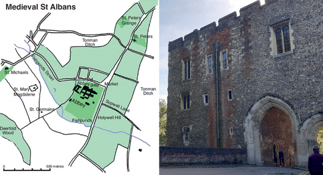 Medieval St Albans; the Great Gateway of St Albans' Cathedral